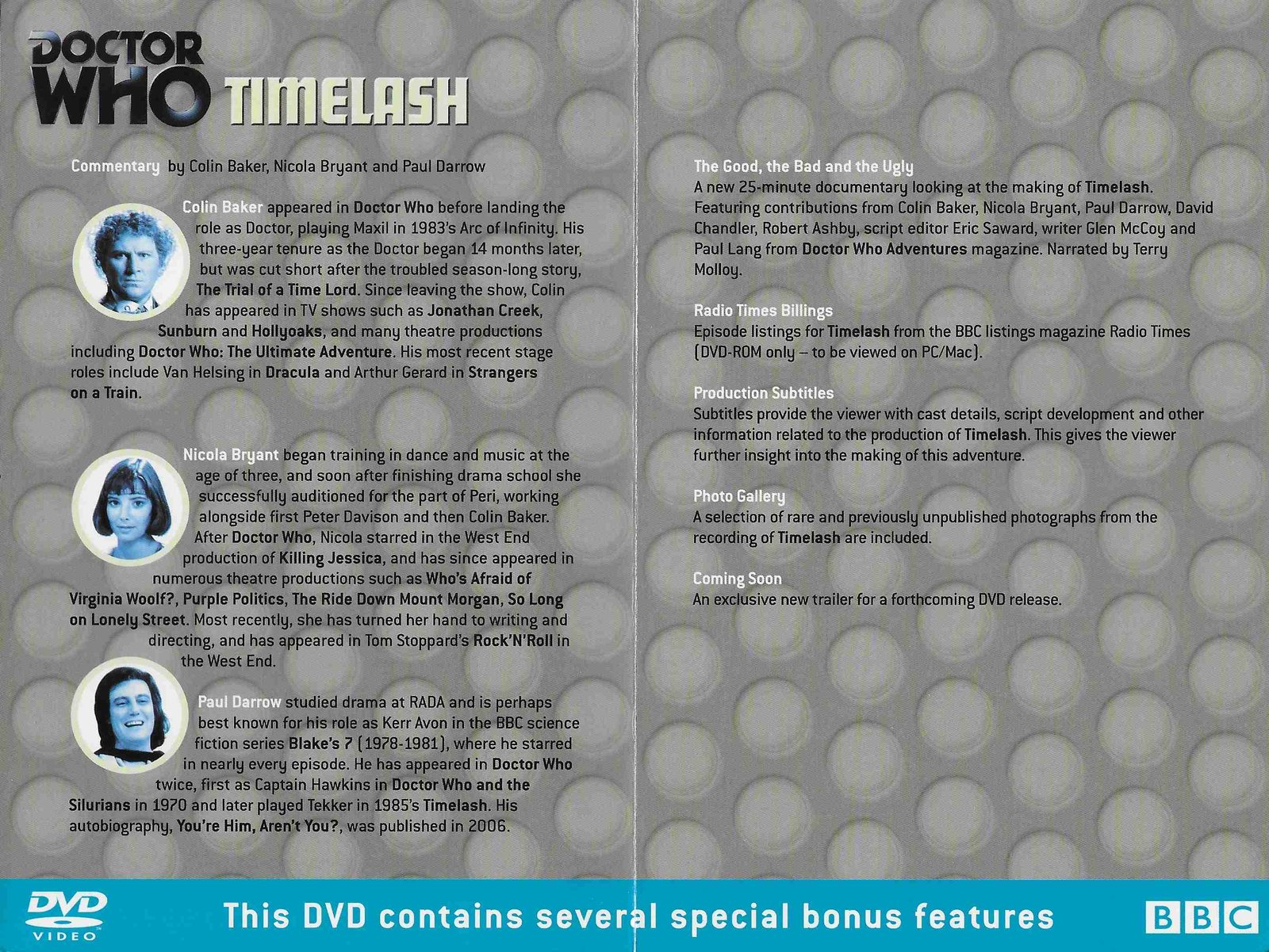 Inserts from BBCDVD 2333
